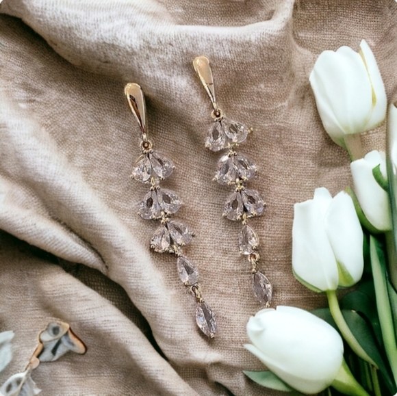 Leaf Drop Earrings - Picture 7 of 15